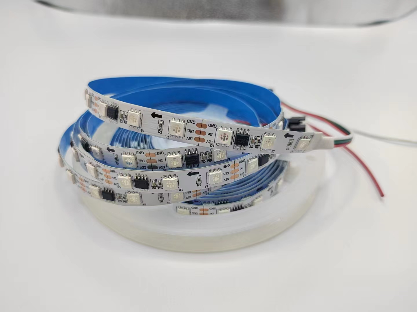 12V 24V WS2811 SM16703P Digital Addressable SPI Pixel RGBic LED Strip