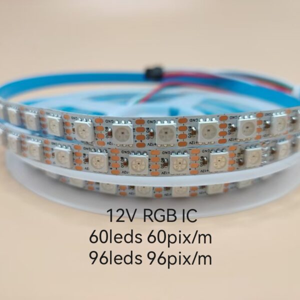 12V ws2815 60leds 60pixel spi rgbic led strip