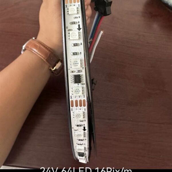 24V 64LED 16Pixelm SPI Pixel Addressable RGBic LED Strip
