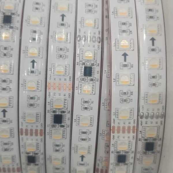 IP68 Waterproof Solid Silicone Extrusion 12V 24V DMX Pixel RGBW LED Strip